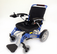 Кресло-коляска электрическая ПОНИ-130-1 со стальной рамой